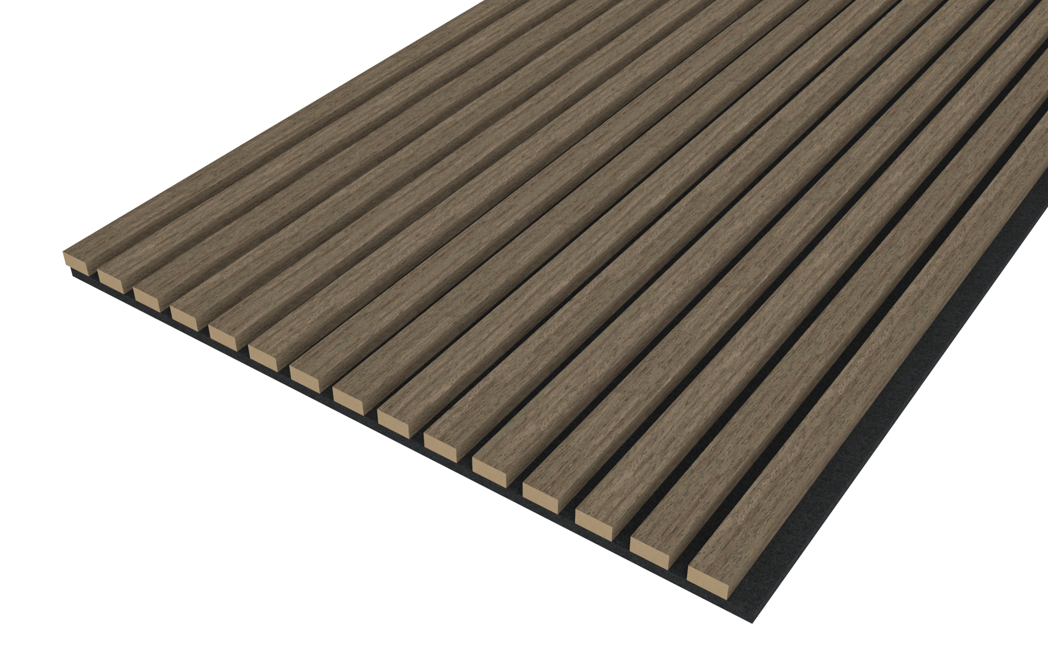 Akupanel - Eiken Walnoot - 270 x 60 cm - Lattenwand - Akoestische wandpanelen