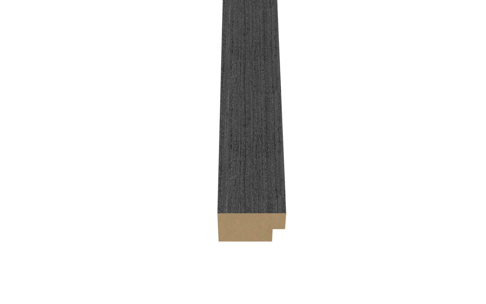 Eindlat Zwart - Afwerklijst - Afwerklat - 270 cm