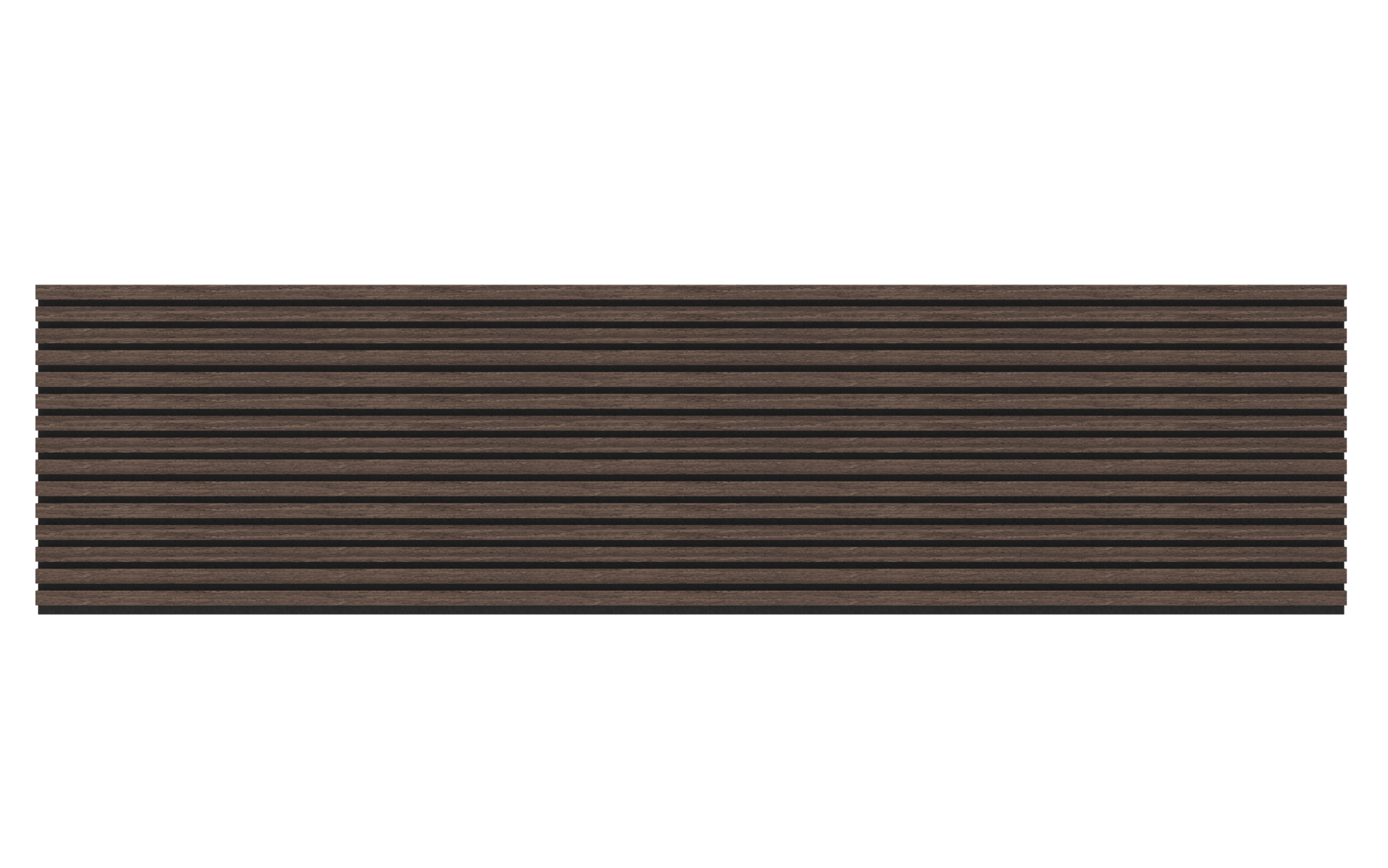Akupanel - Eiken Dark Walnoot - 270 x 60 cm - Lattenwand - Akoestische wandpanelen