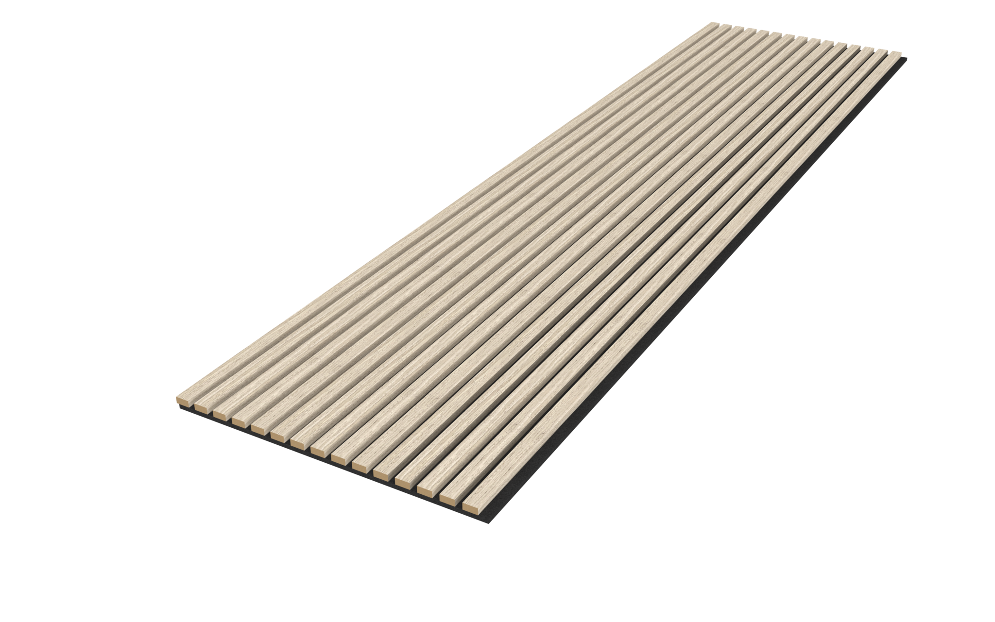 Akupanel - Eiken Light Naturel - 270 x 60 cm - Lattenwand - Akoestische wandpanelen