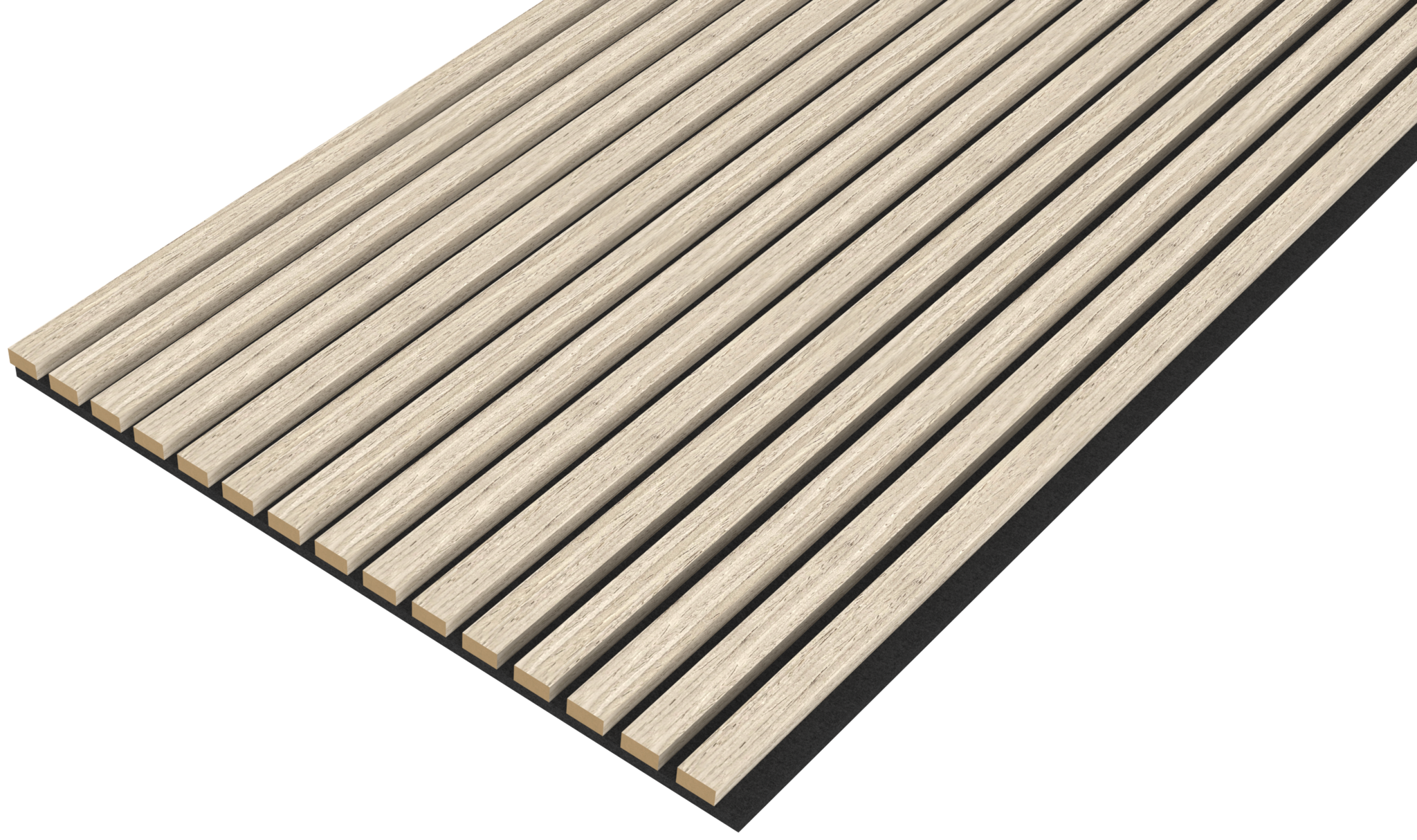 Akupanel - Eiken Light Naturel - 270 x 60 cm - Lattenwand - Akoestische wandpanelen