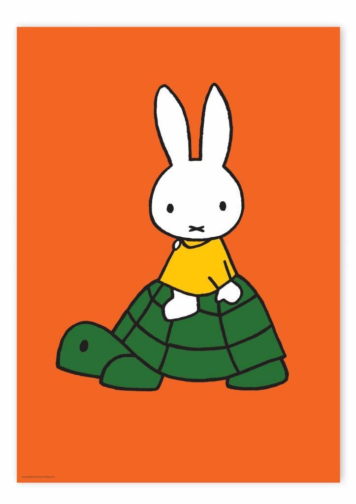 Poster Miffy Riding On Turtle 42 X 59 4 Cm Kek Amsterdam