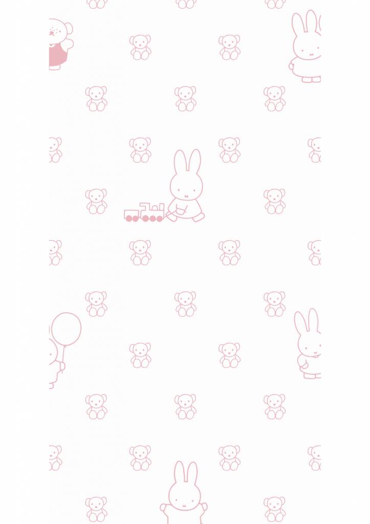 Miffy Wallpaper Bears Pink 97 4 X 280 Cm Kek Amsterdam