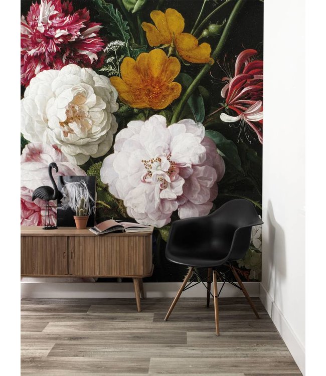 Fotobehang Golden Age Flowers 3, 389.6 x 280 cm