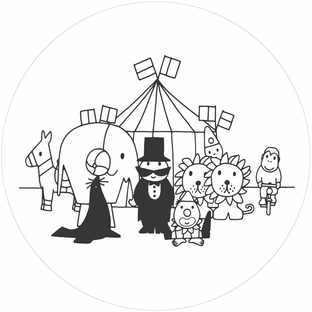 Behangcirkel Ck 029 Dick Bruna Circus O 190 Cm Kek Amsterdam Behangcirkel Ck 029 Dick Bruna Circus O 190 Cm Kek Amsterdam