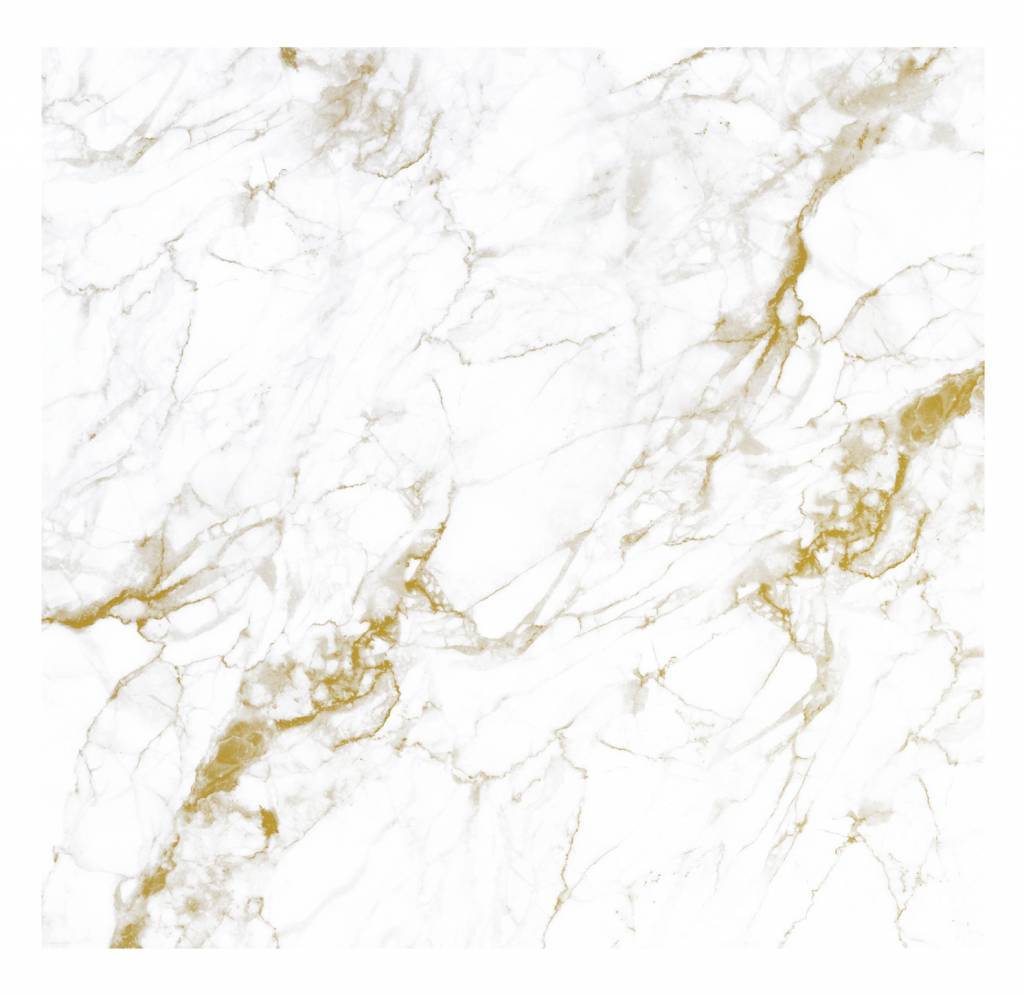 Wall Mural Marble, White-Gold, 292.2 x 280 cm - KEK Amsterdam