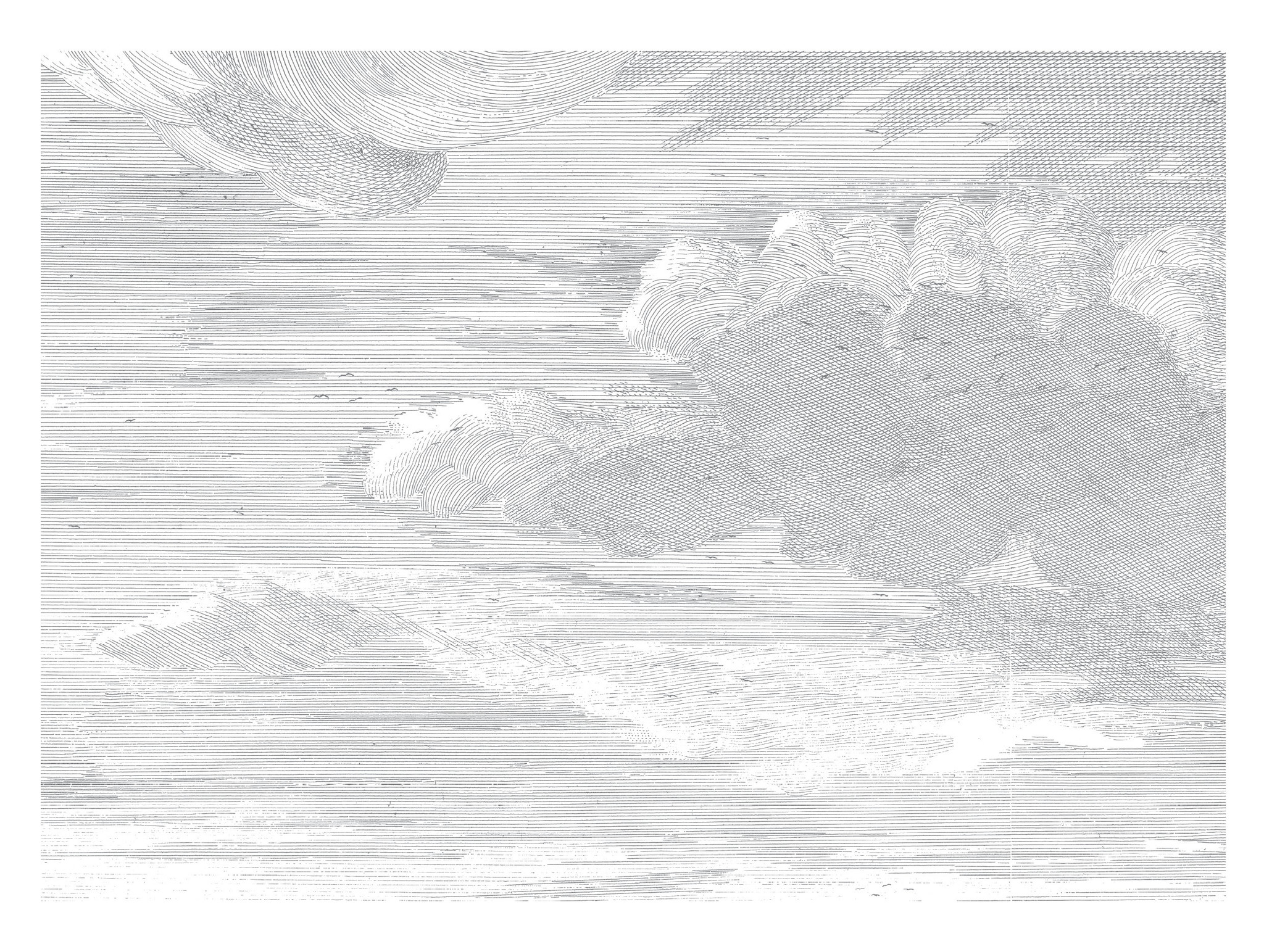 Fototapete Engraved Clouds, 389.6 x 280 cm - KEK Amsterdam