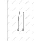 Kropnaald 16G 1.6mm x 75mm  gebogen