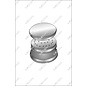 Naalddoosje rond met inlay