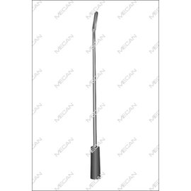 Tandenrasp magnetisch zonder inzet   550mm nr.5 licht gehoekt