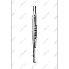 Knaagdierenpincet gebogen 45o  105mm