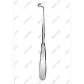 Onderbindnaald Deschamps 200mm Deschamps scherp links gebogen , Gebogen naar links voor de rechter hand <br />
for the right<br />
hand