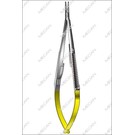 Naaldvoerder Castroviejo  140mm  recht , glad met slot, TC