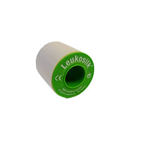 Leukosilk 9.2 m x 5.0 cm per rol