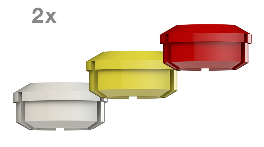 NOBIL METAL 50-434-9-A - LV SFE 50% Matrize: Kombinationspackung 2 gelb, 2 weiß, 2 rot