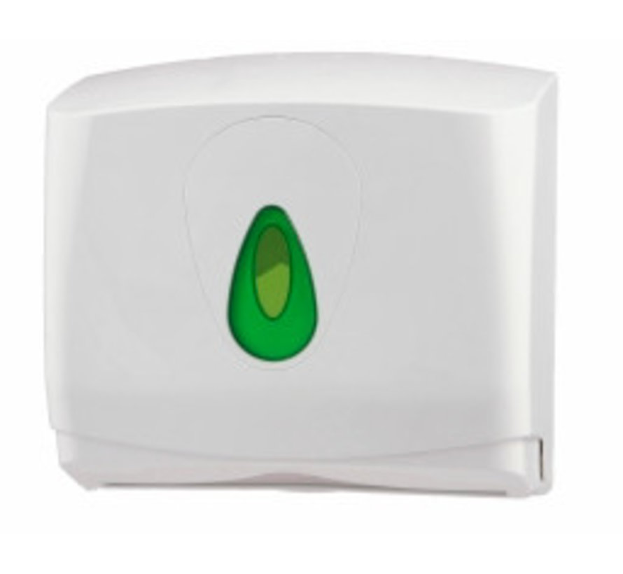 Handdoekdispenser midi kunststof klein