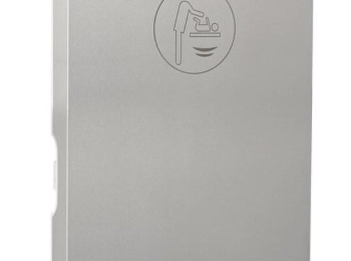 Mediclinics Table à langer verticale en acier inoxydable