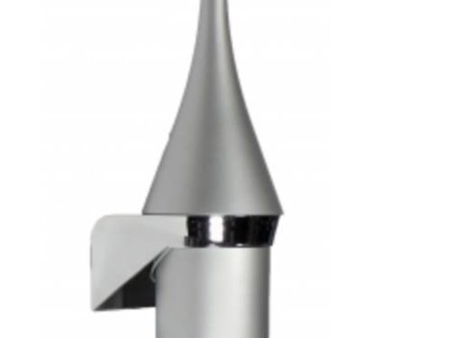 PlastiQline  Toilet brush holder plastic - stainless steel look