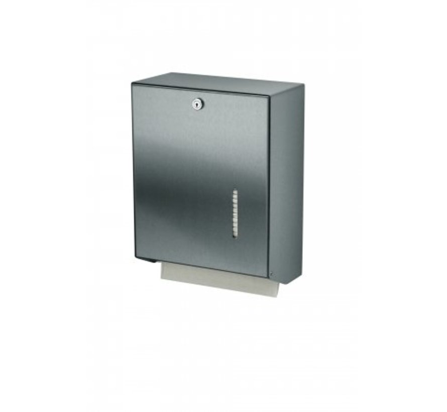 Hand towel dispenser stainless steel large
