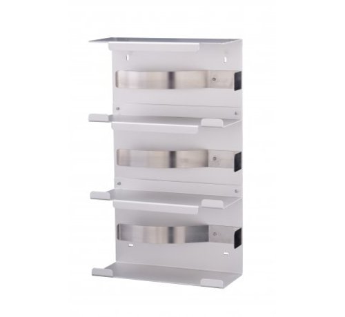 MediQo-line Handschoendispenser trio aluminium