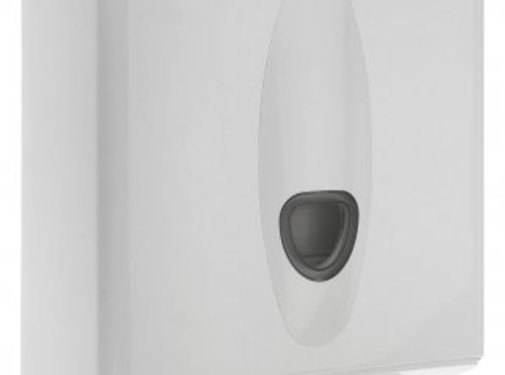 PlastiQline 2020 Distributeur d'essuie-mains midi en plastique blanc