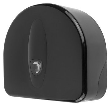 PlastiQline 2020 Jumbo roll dispenser mini + rest roll plastic black