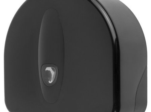 PlastiQline 2020 Jumbo roll dispenser mini + rest roll plastic black
