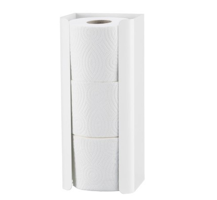 Spare roll holder trio white