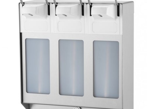 MediQo-line TRIO Soap & disinfectant dispenser 1000 ml KB stainless steel