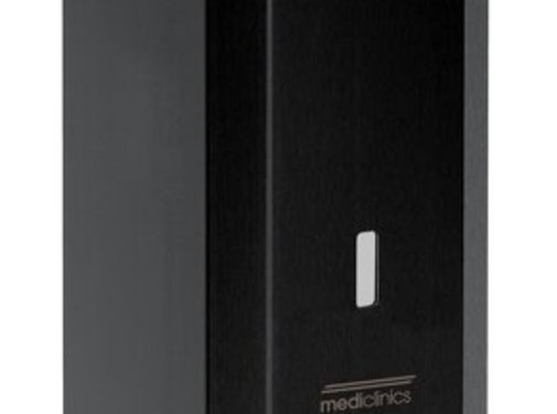 Mediclinics Soap dispenser stainless steel black 1500 ml