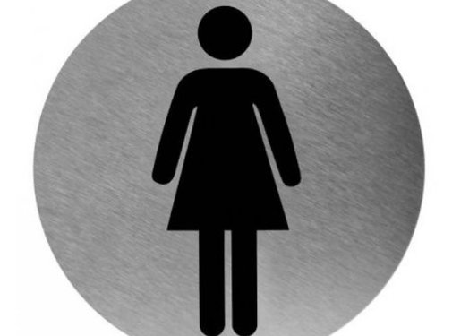 Mediclinics Pictogram vrouw RVS