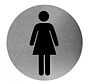 Pictogram vrouw RVS