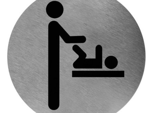 Mediclinics Icon changement de couche en acier inoxydable