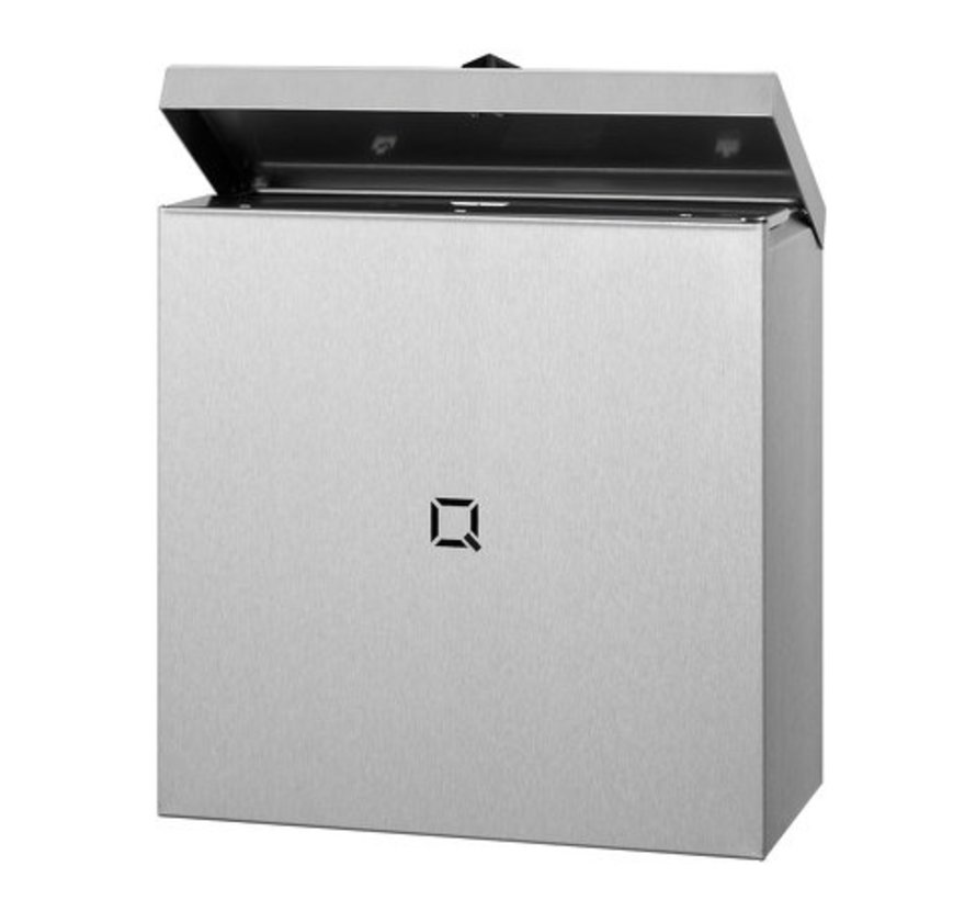 Qbic-line sanitary bin 9 litres stainless steel
