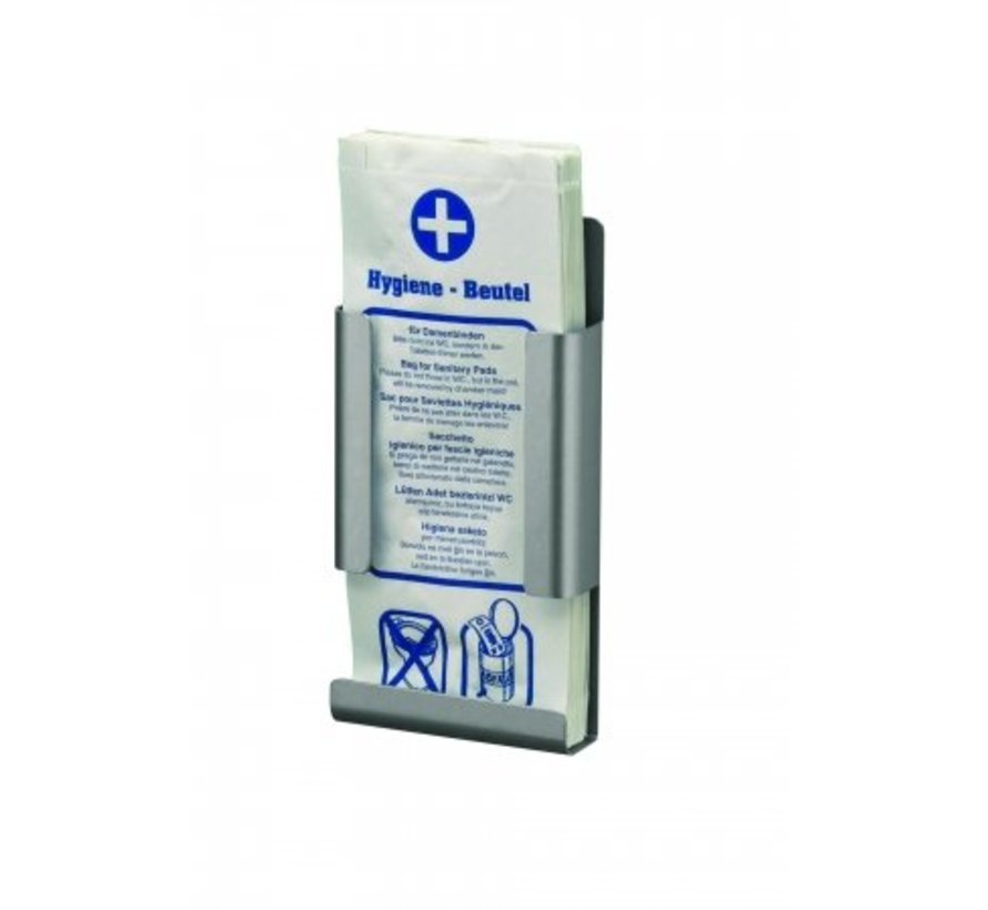 Hygiënezakjesdispenser aluminium