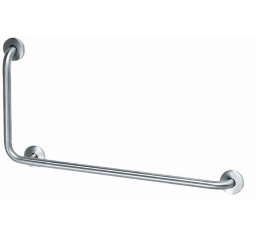 Barre d'appui en acier inoxydable avec 90? coin à gauche
