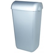 PlastiQline Waste bin plastic stainless steel 23 liter open