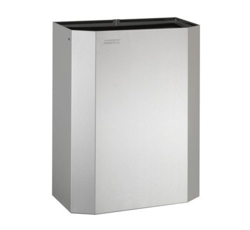 Mediclinics Poubelle ouverte 25 litres en acier inoxydable