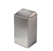 Mediclinics Waste bin closed 65 liters stainless steel