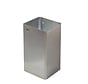 Waste bin open 65 liters stainless steel