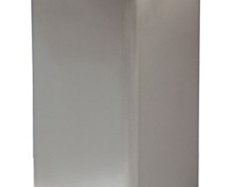 Mediclinics Poubelle ouverte 80 litres en acier inoxydable