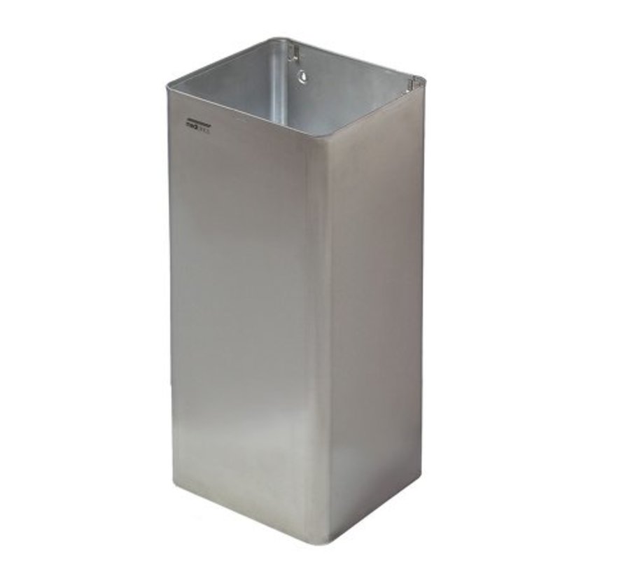Mediclinics afvalbak open RVS 80 liter
