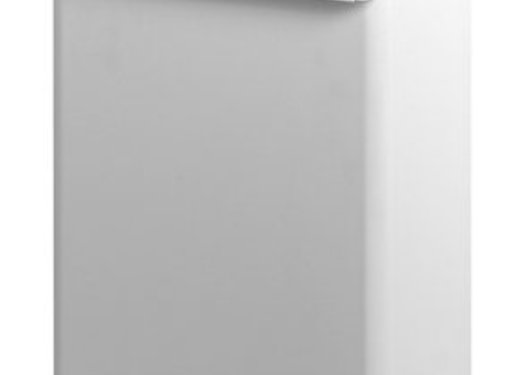 Dutch Bins Afvalbak 7 liter RVS wit