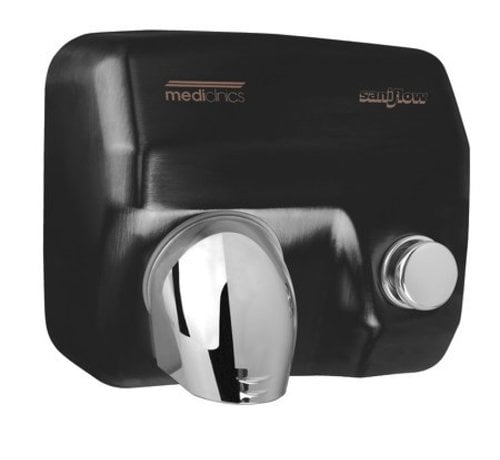 Mediclinics Hand dryer black push button