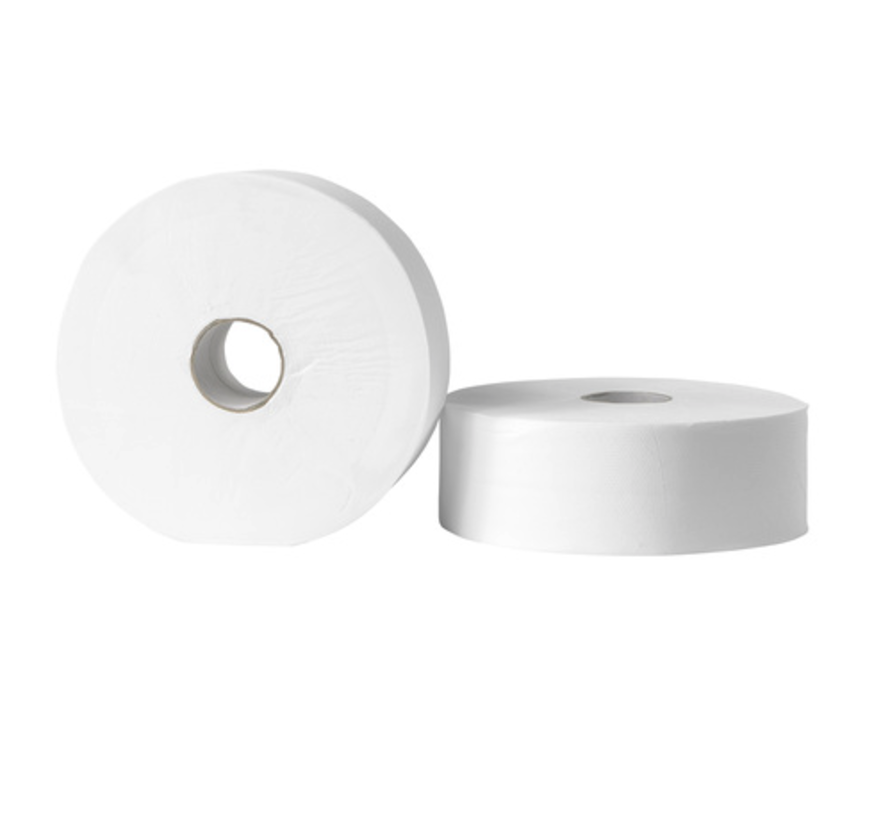 Maxi Jumbo rolls of cellulose toilet paper 2-ply