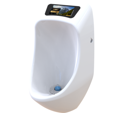 Urimat Eco video urinoir met LCD 6,5 inch urinoir