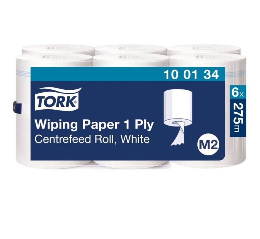 Wiping Poetspapier 1-laags – Midirol 275 m (Doos à 6 rollen) - 100134