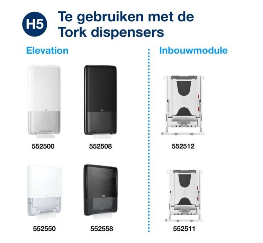 PeakServe Continue Handdoek 1-laags Wit H5 Universal - 100585