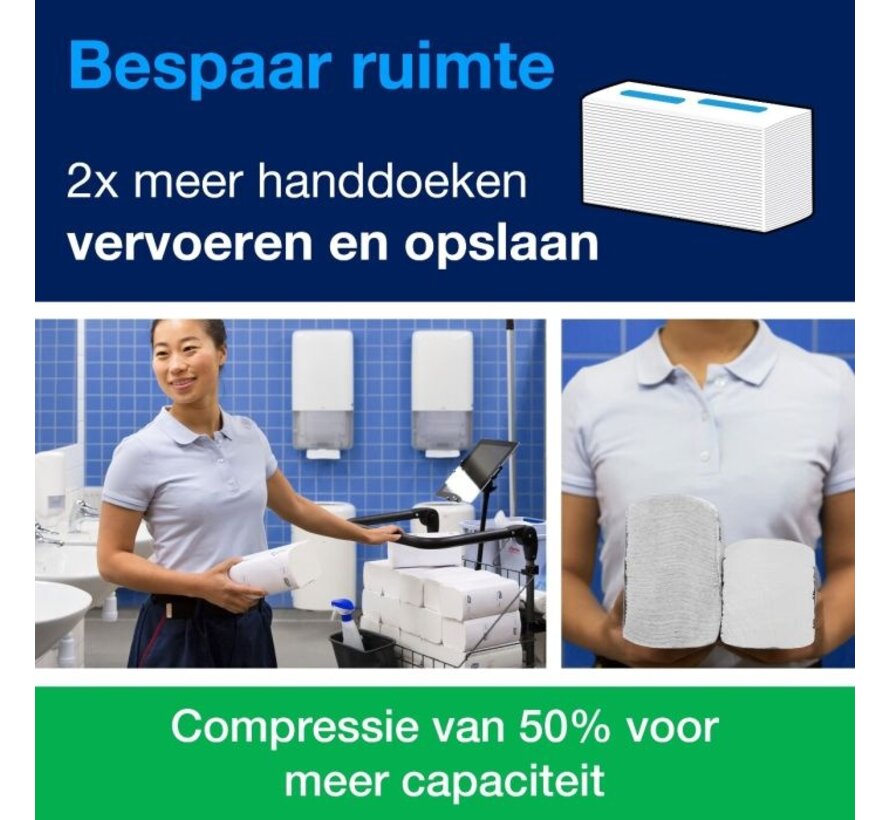 PeakServe Continuous Towel 1-layer White H5 Universal - 100585