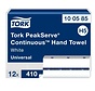 Serviette continue PeakServe 1 couche blanche H5 universelle - 100585